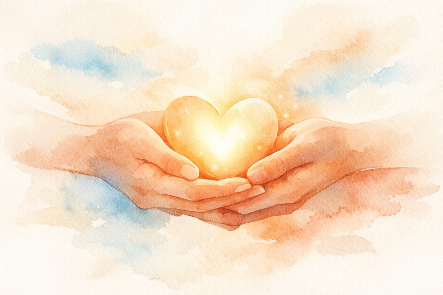 Manos sosteniendo corazón - Sanidad y esperanza